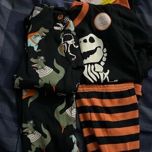 Carters Dinosaur Halloween pajamas